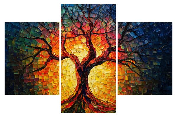 Slika - Stablo života u mozaiku (90x60 cm)