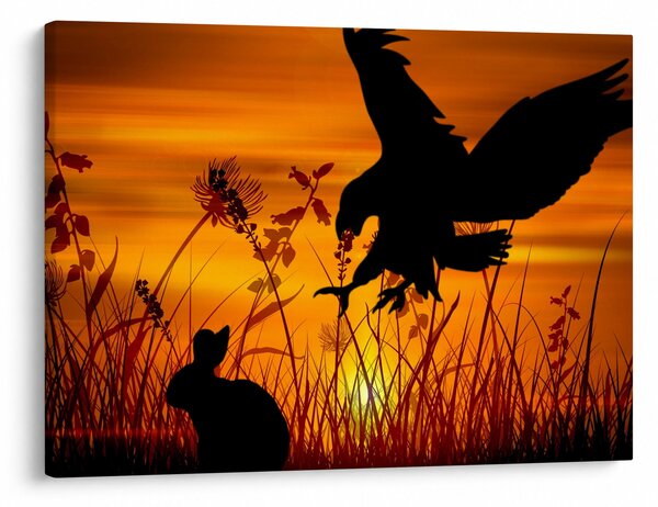 Slika siluete grabežljivca (70x50 cm)
