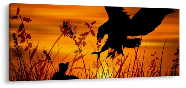 Slika siluete grabežljivca (120x50 cm)