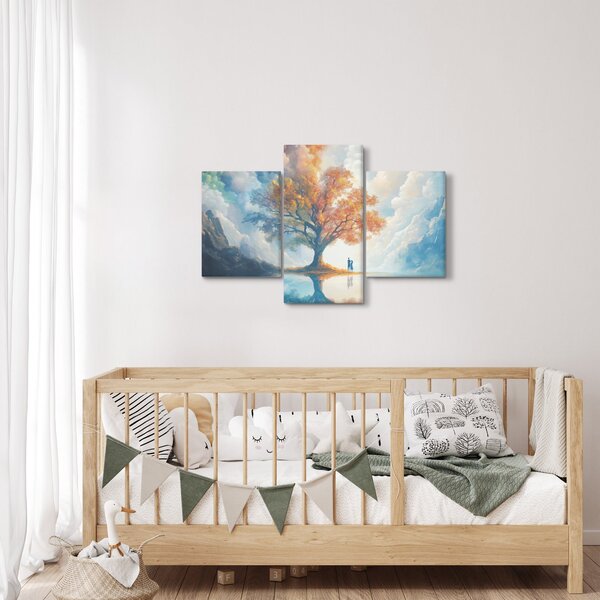 Slika – Drvo života i ljubavi (90x60 cm)