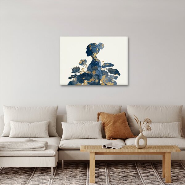Slika - Mramorni profil žene (70x50 cm)