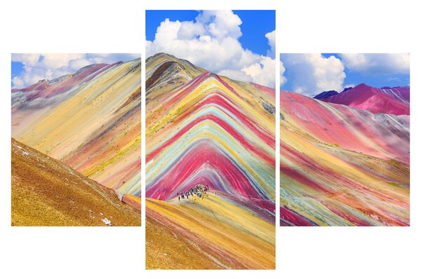Slika - Rainbow Mountain, Peru (90x60 cm)