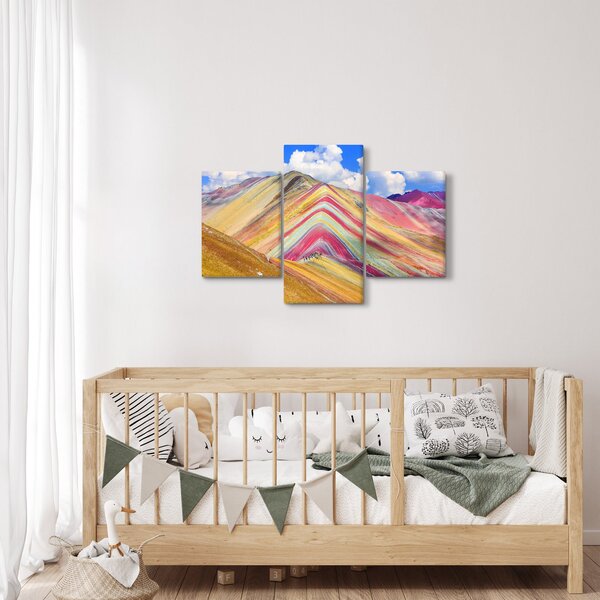 Slika - Rainbow Mountain, Peru (90x60 cm)