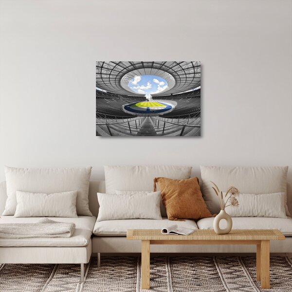 Staklena slika - nogometni stadion (70x50 cm)