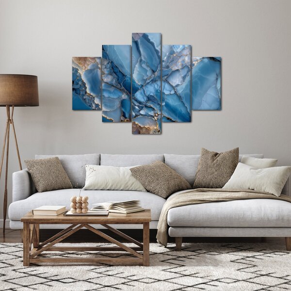 Slika - Plavi razvedeni mramor (150x105 cm)