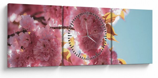 Slika - Trešnjin cvijet (sa satom) (90x30 cm)
