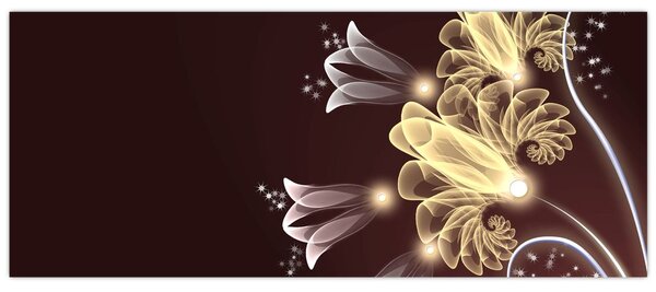 Slika - Svetle rože (120x50 cm)
