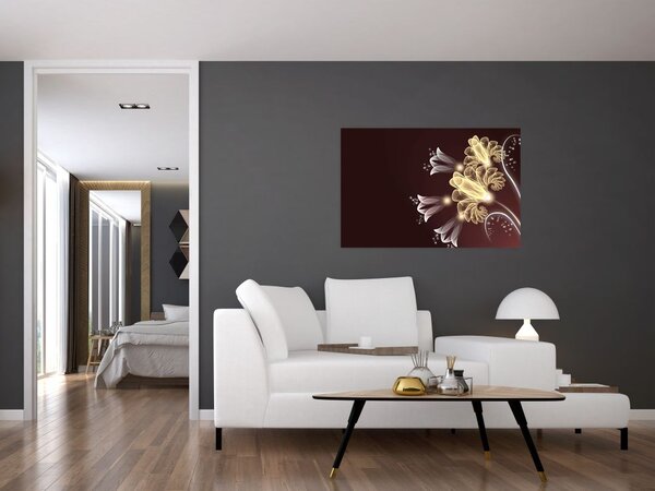 Slika - Svetle rože (90x60 cm)