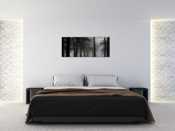 Slika - Gozd v megli (120x50 cm)