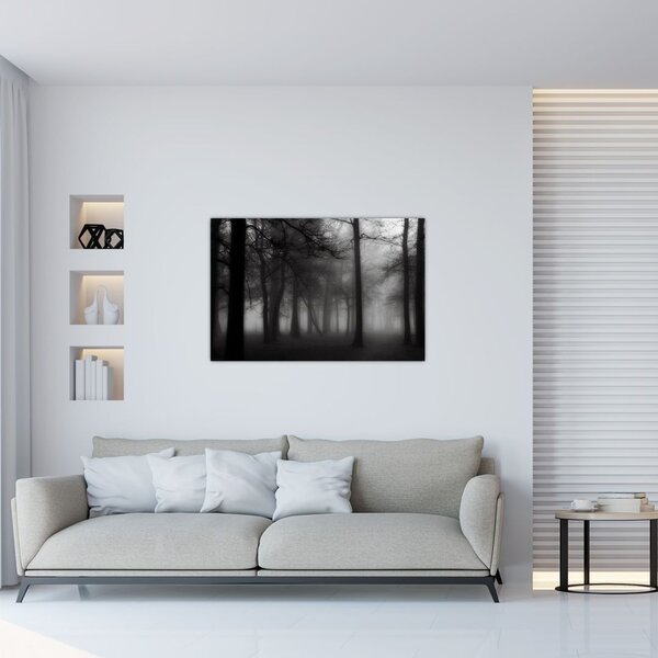 Slika - Gozd v megli (90x60 cm)