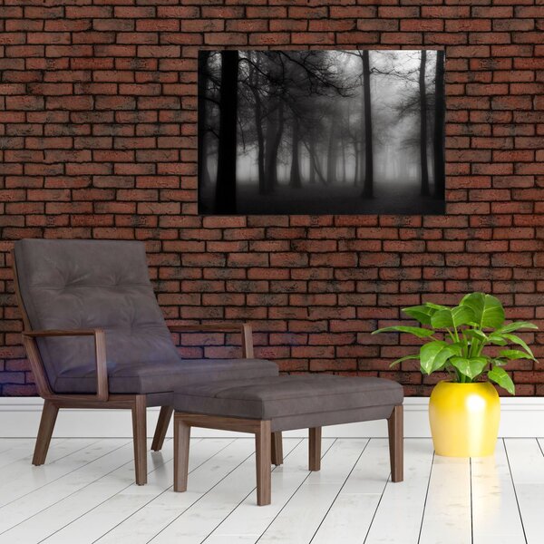 Slika - Gozd v megli (90x60 cm)
