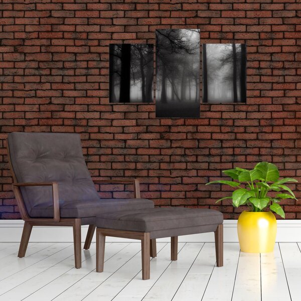 Slika - Gozd v megli (90x60 cm)