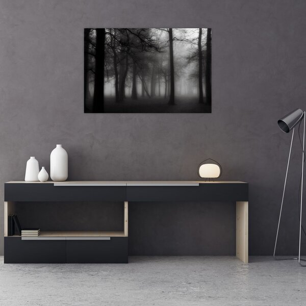 Slika - Gozd v megli (90x60 cm)