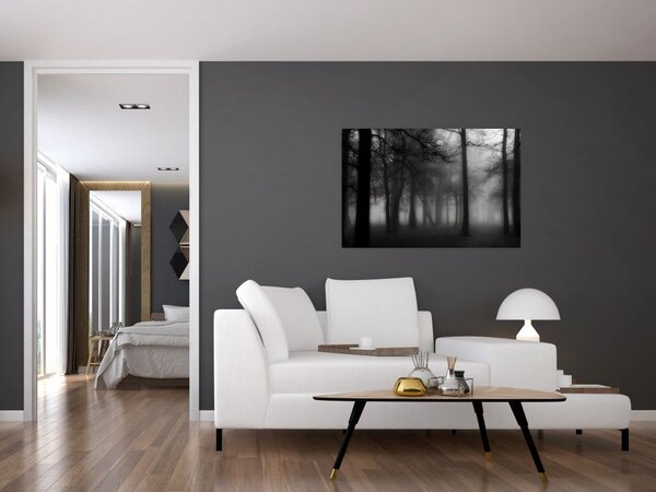 Slika - Gozd v megli (90x60 cm)
