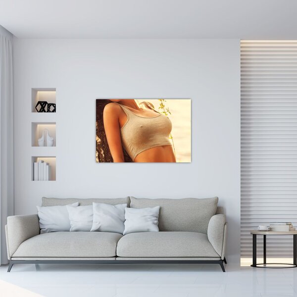 Slika - Ženska ob drevesu (90x60 cm)