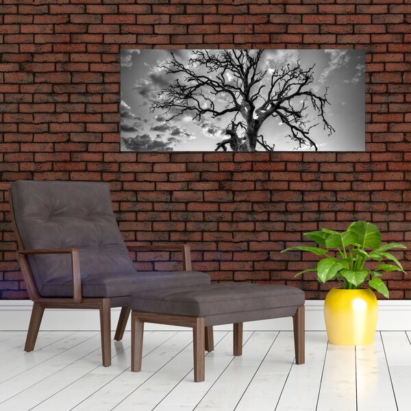 Slika - Črno-belo drevo (120x50 cm)