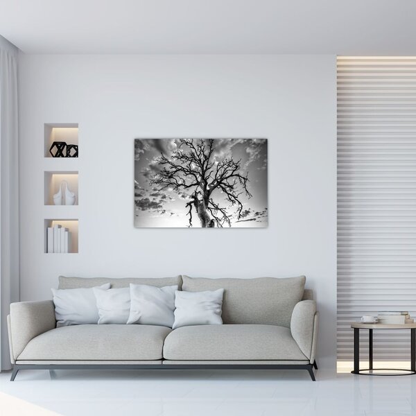 Slika - Črno-belo drevo (90x60 cm)