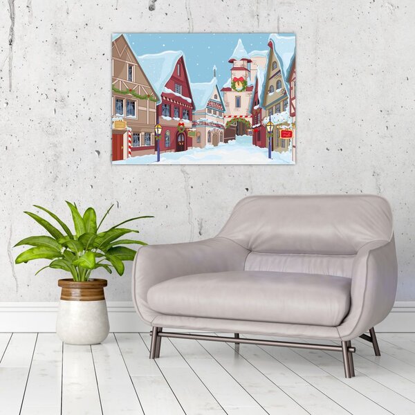 Slika - Zimska ulica (70x50 cm)