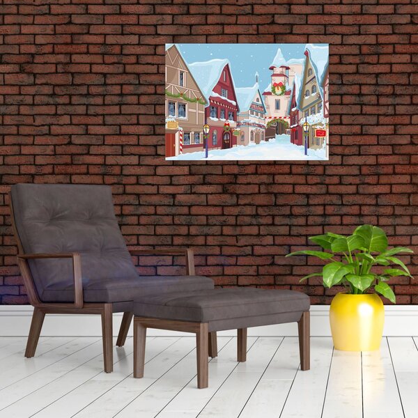 Slika - Zimska ulica (70x50 cm)