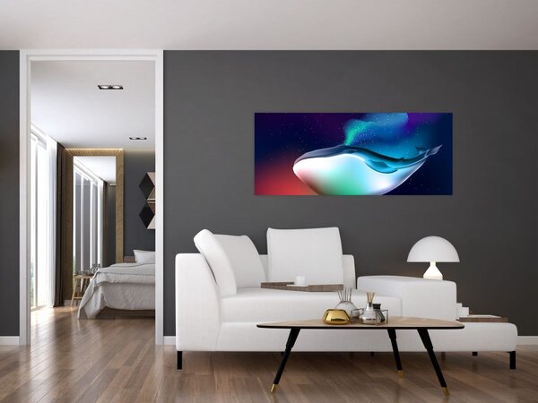 Slika - Vesoljski kit (120x50 cm)