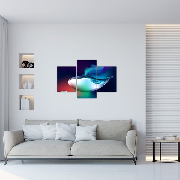 Slika - Vesoljski kit (90x60 cm)