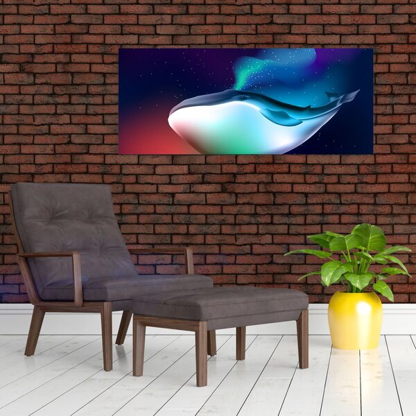 Slika - Vesoljski kit (120x50 cm)