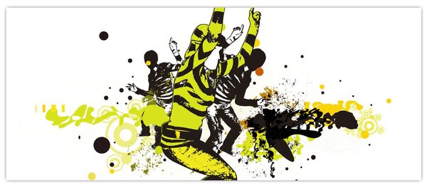 Slika - Ulični ples (120x50 cm)