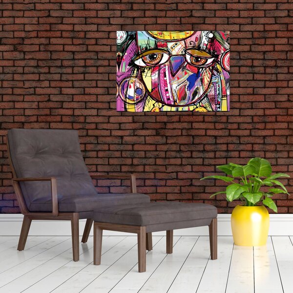Slika - Ulična umetnost - sova (70x50 cm)