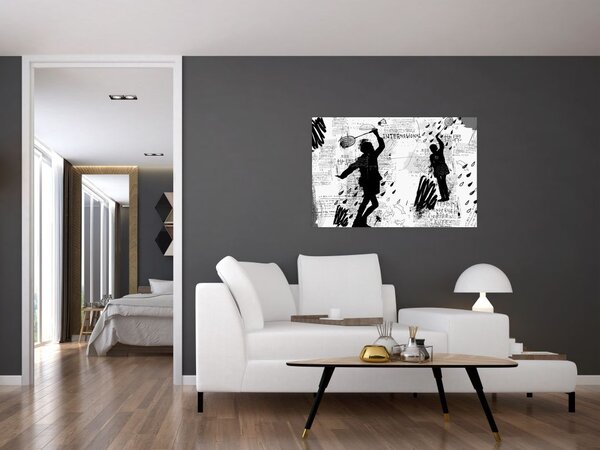 Slika - Ulična umetnost - vrvež (90x60 cm)