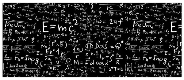 Slika - Matematika (120x50 cm)