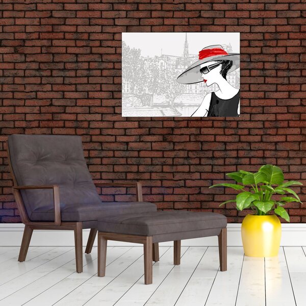 Slika - Gospa v mestu (70x50 cm)