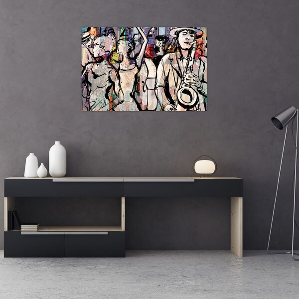 Slika - Večer jazza (90x60 cm)