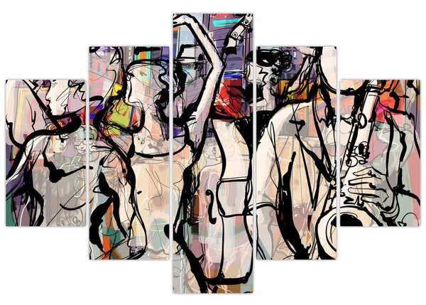 Slika - Večer jazza (150x105 cm)