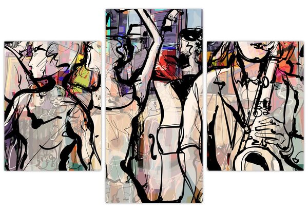 Slika - Večer jazza (90x60 cm)