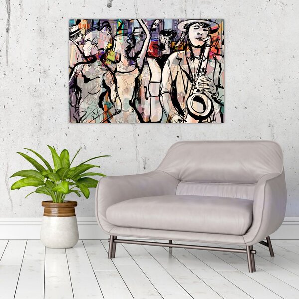 Slika - Večer jazza (90x60 cm)