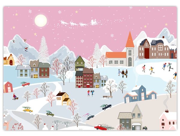 Slika - Čarobna zima (70x50 cm)