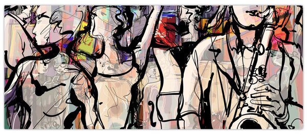 Slika - Večer jazza (120x50 cm)