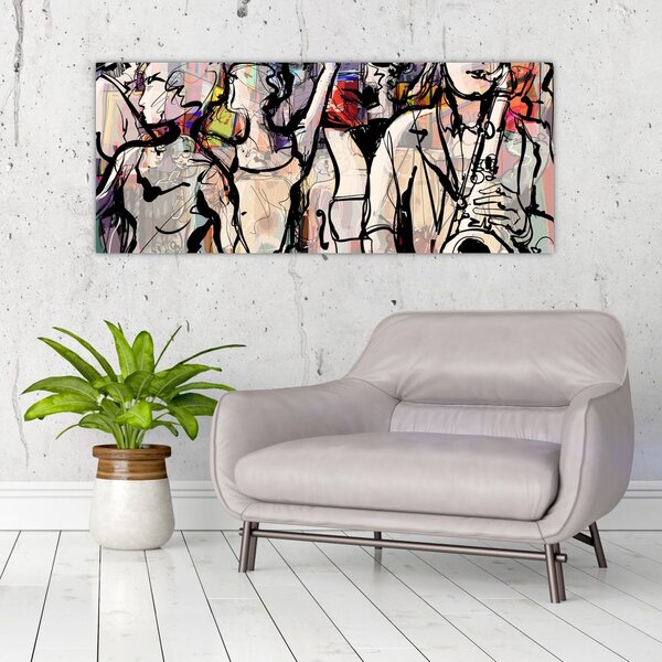 Slika - Večer jazza (120x50 cm)