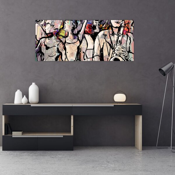 Slika - Večer jazza (120x50 cm)