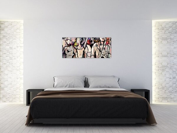 Slika - Večer jazza (120x50 cm)