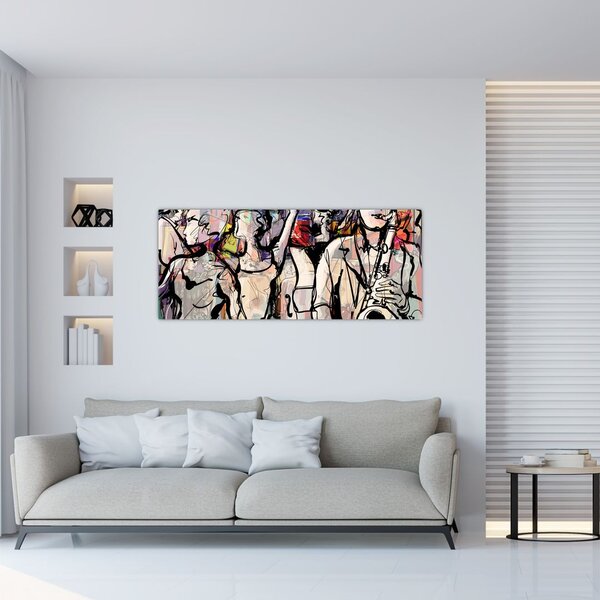 Slika - Večer jazza (120x50 cm)