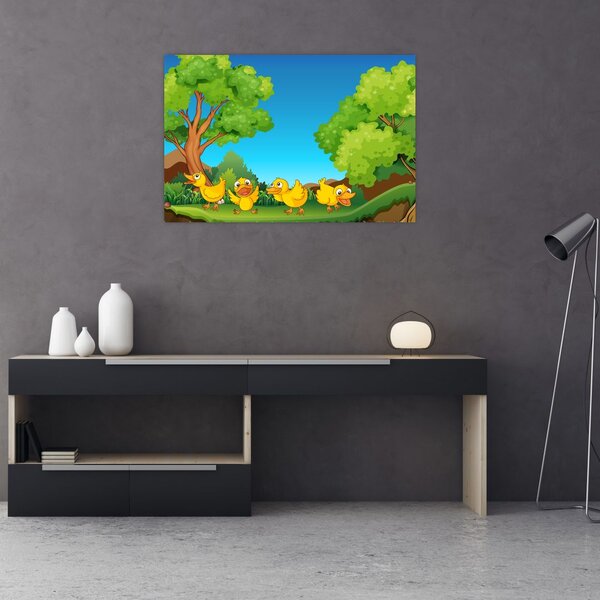 Slika - Vesele račke (90x60 cm)