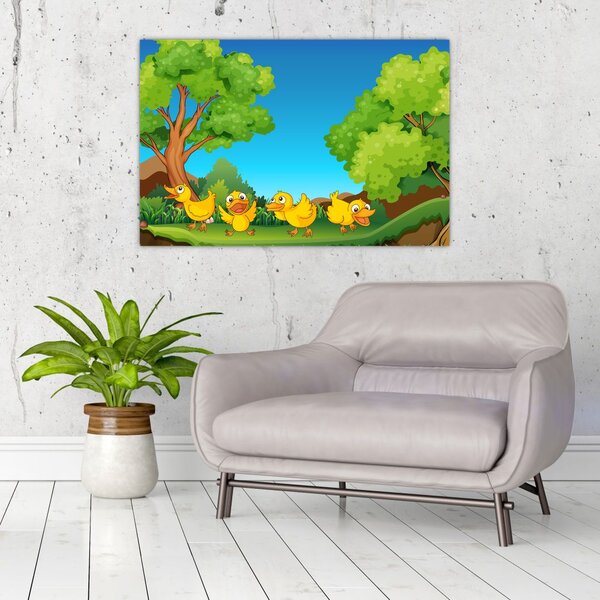 Slika - Vesele račke (90x60 cm)