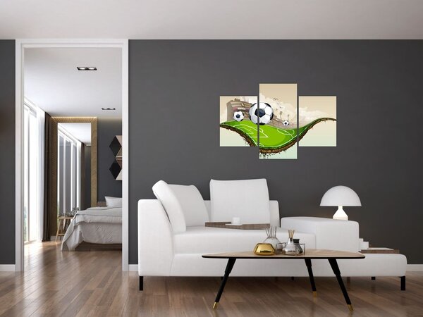 Slika - Nogometno igrišče (90x60 cm)