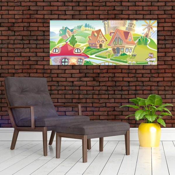 Slika - Pisano mesto (120x50 cm)