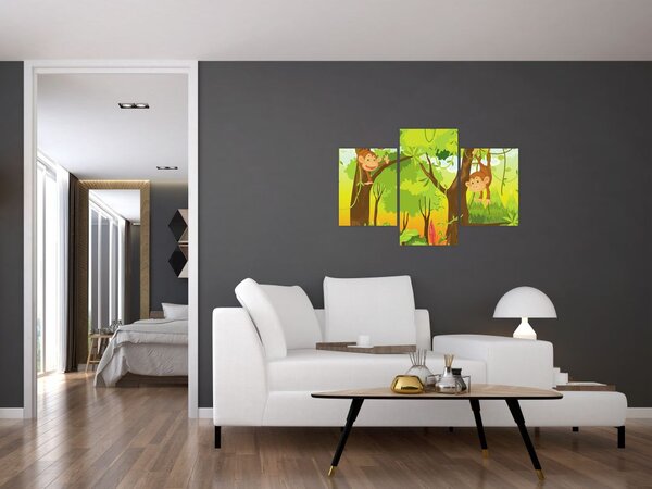 Slika - Opice (90x60 cm)