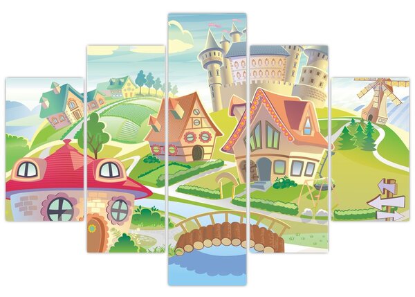 Slika - Pisano mesto (150x105 cm)