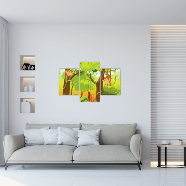 Slika - Opice (90x60 cm)