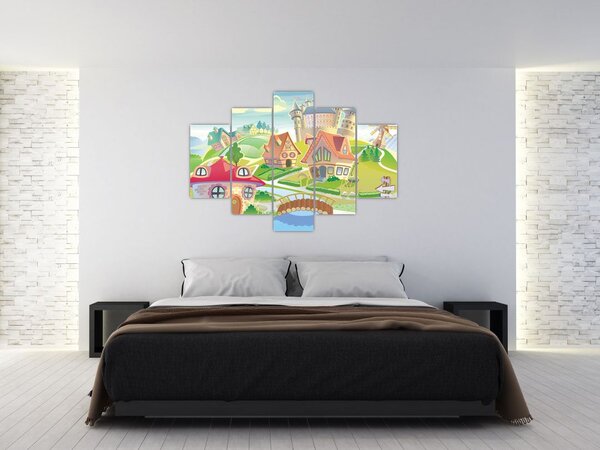 Slika - Pisano mesto (150x105 cm)