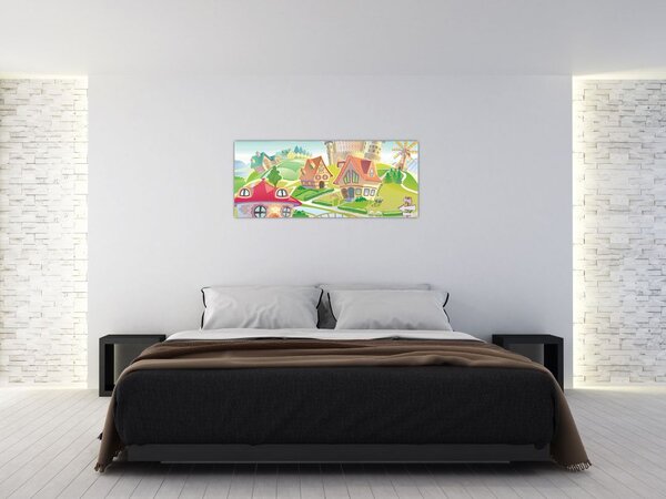 Slika - Pisano mesto (120x50 cm)